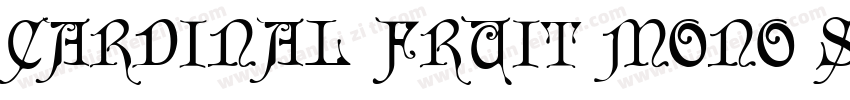 CARDINAL FRUIT MONO SPEC字体转换